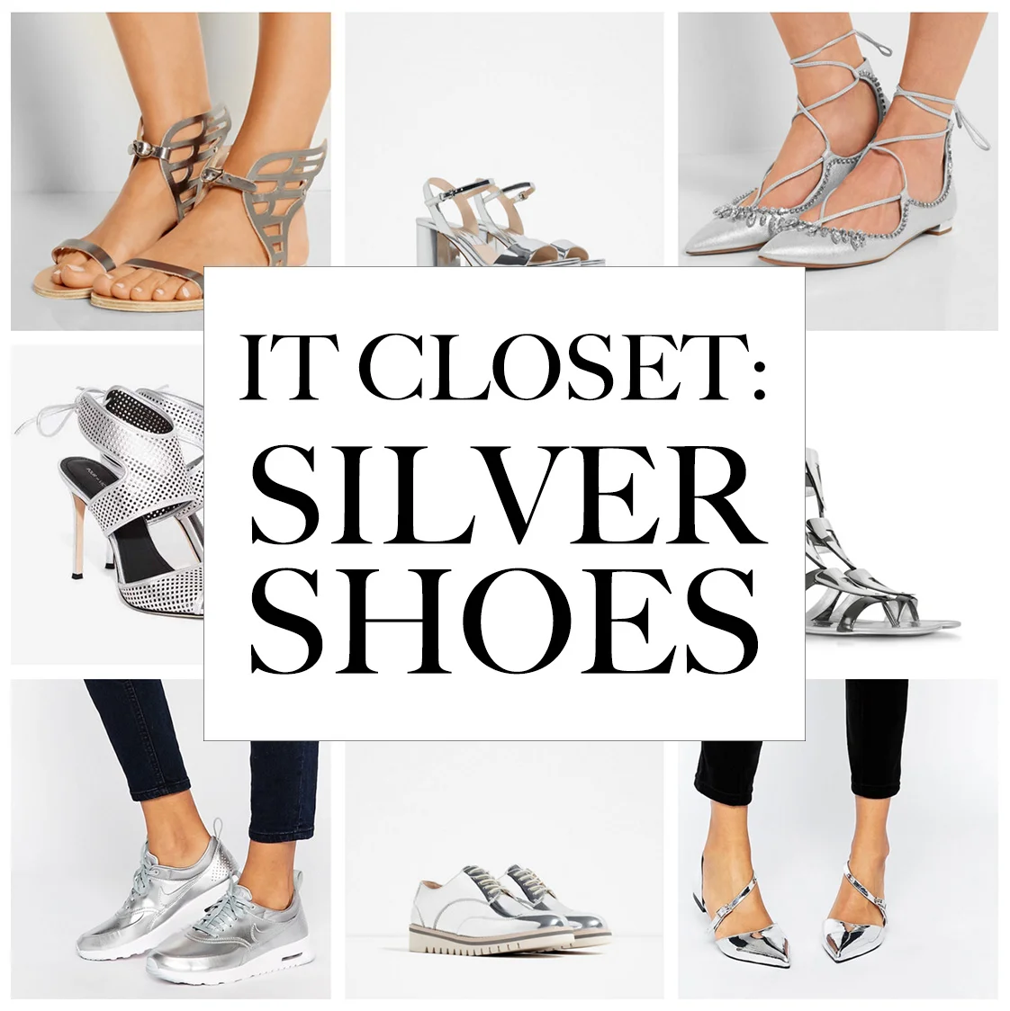IT CLOSET: SILVER SHOES