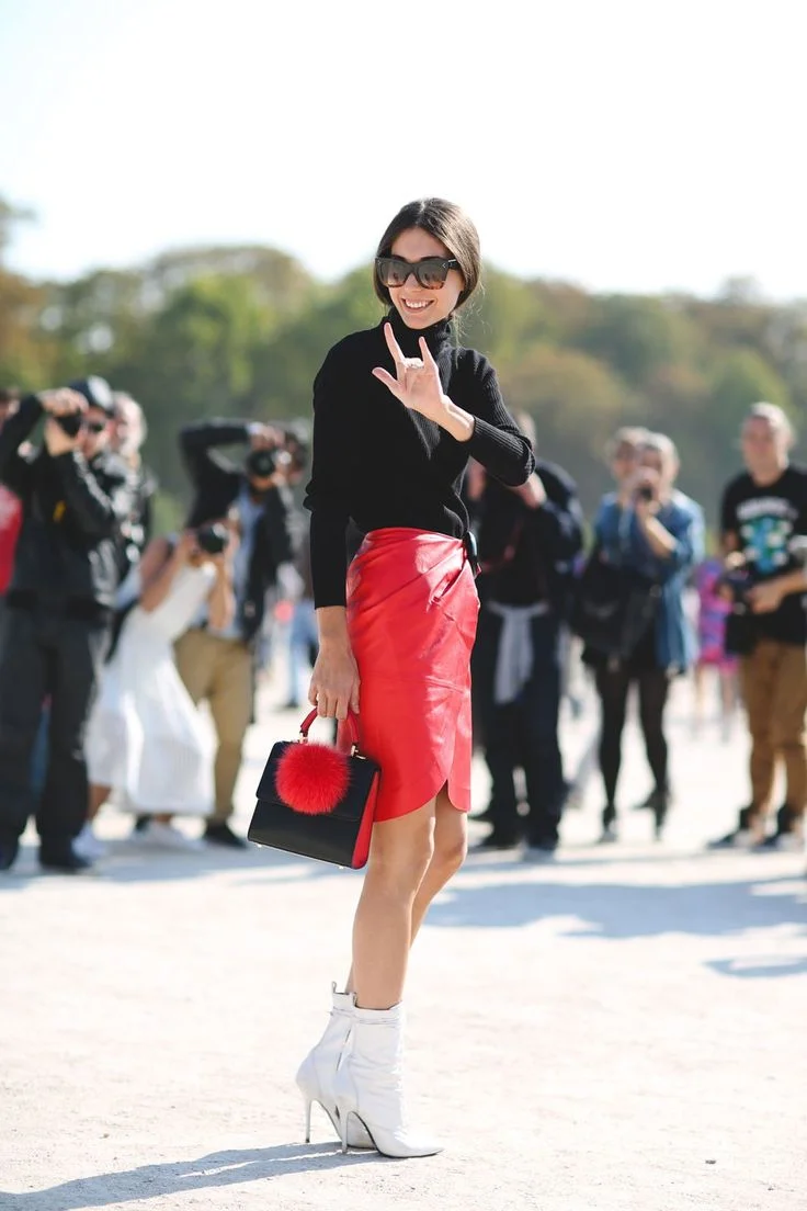 Leather Skirt Red Skirt Outfit 0f Best Red Vinyl Skirt Outfit Top