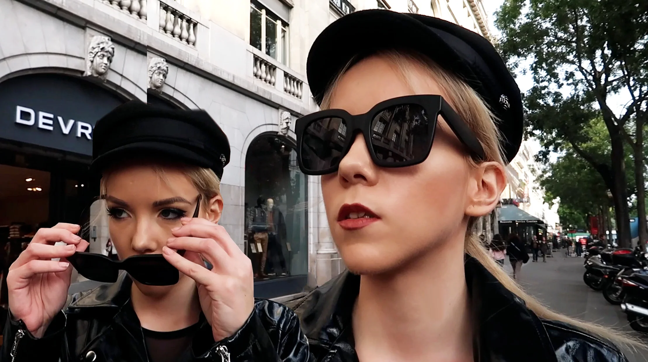 OOTD - Black Vinyl & Gucci Belt Bag | PFW 2017