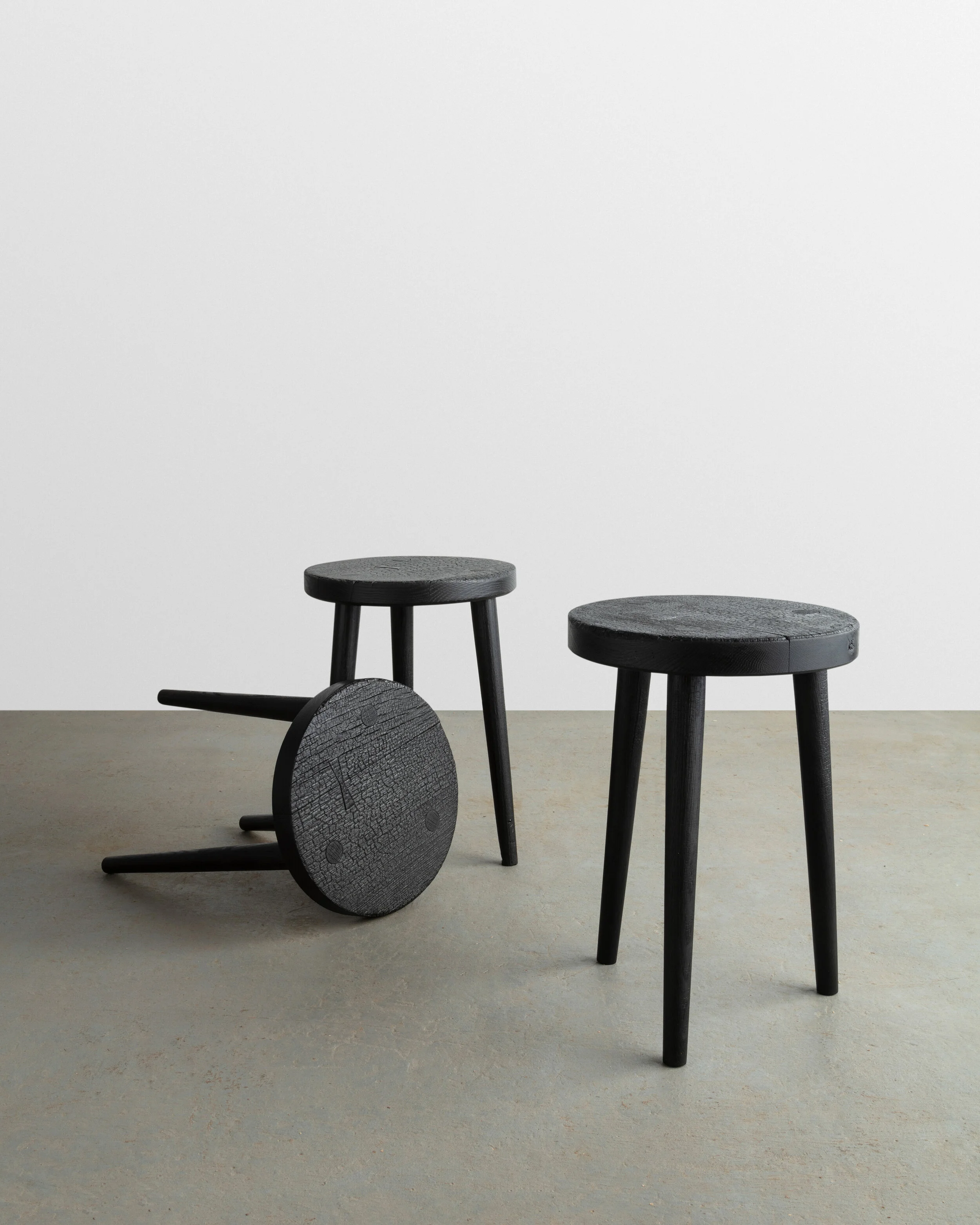 【nori3】SUGI_STOOL Ifuji Grey Maple Three Leg Stool – MARCH