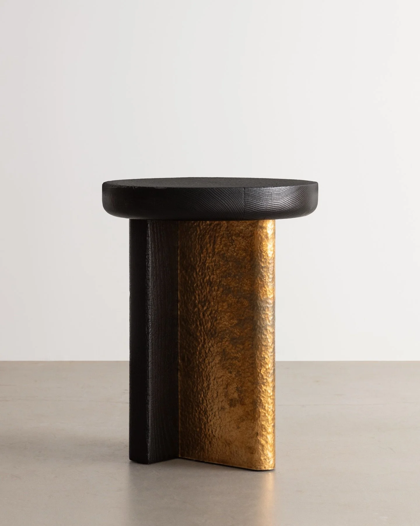 Introducing the Relic Side Table.

Hand-hammered Bronze and charred Oak, brought together in a piece that feels unearthed. 

#collectabledesign #handmadefurniture #bronze #charredoak