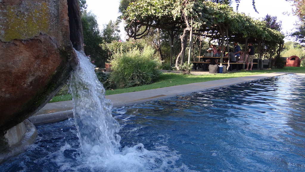 Casona Carrera Boutique Hotel Maipo Wine Valley Santiago Chile poolside beer and wine pairing lunches