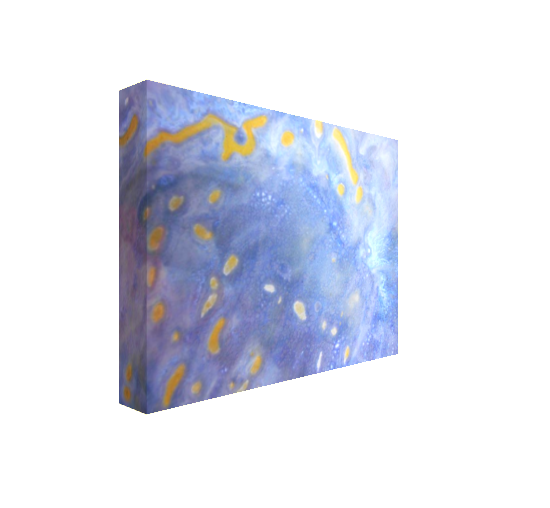 #2 Blue and Yellow Abstract Canvas Print Maggie Minor Designs.png