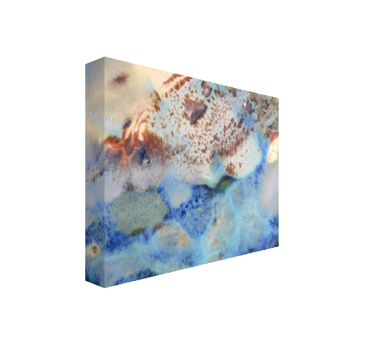 #17 Yellow and Blue Abstract Canvas Print Maggie Minor Designs.png