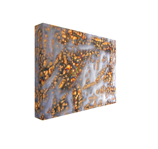 #20 Brown and Gold Abstract Canvas Print Maggie Minor Designs.png