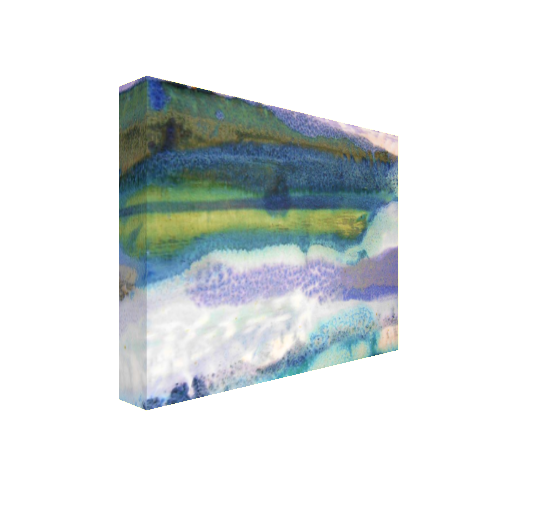 #29 White and Green Abstract Canvas Print Maggie Minor Designs.png