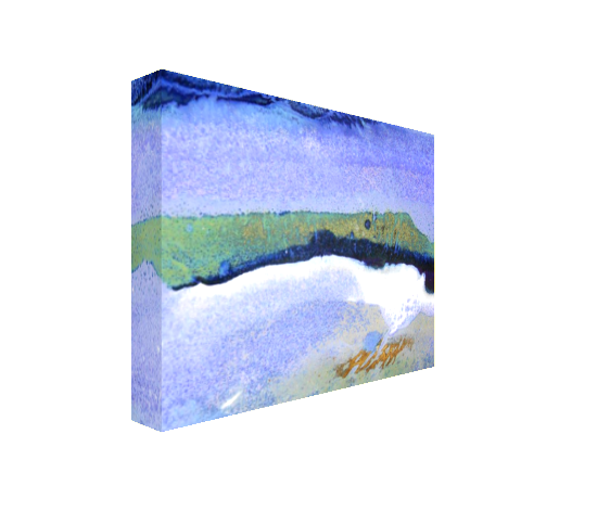 #31 Purple and Green Abstract Canvas Print Maggie Minor Designs.png