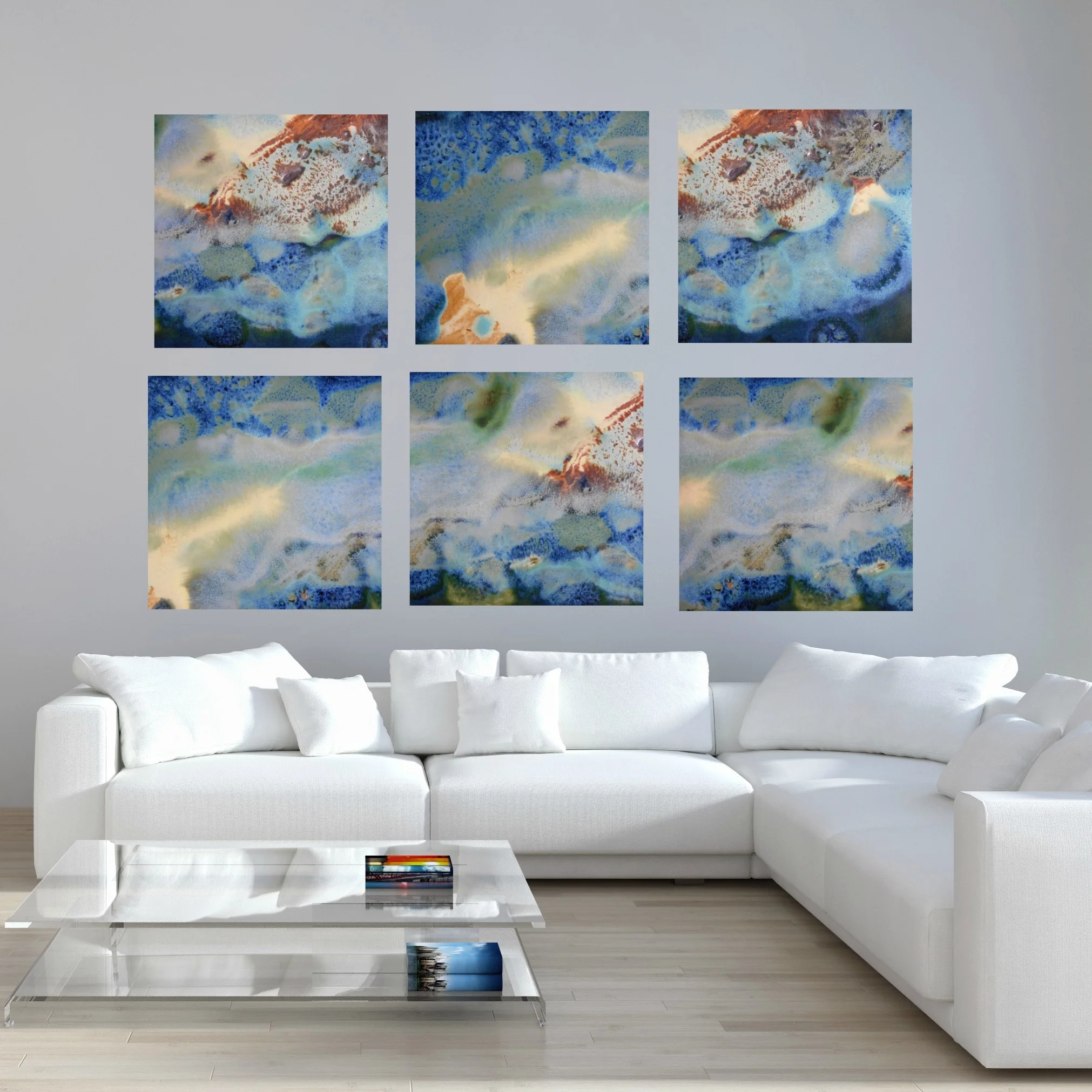 17 18 & 19 SQ Abstract Canvas Prints Set in Modern Plain Living Room Image.jpg