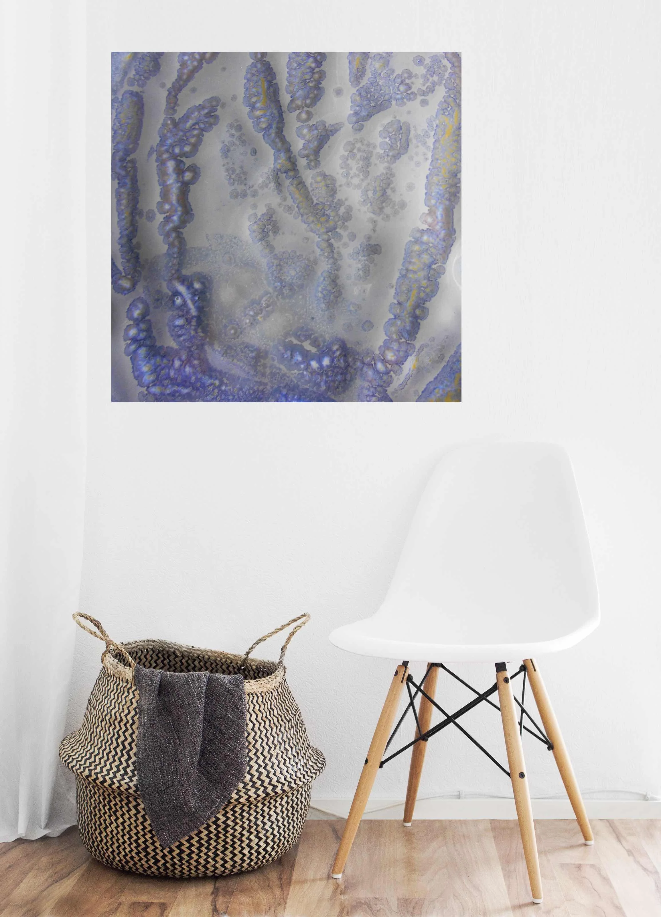 10. v1 Blue abstract canvas print above chair Maggie Minor Designs.jpg