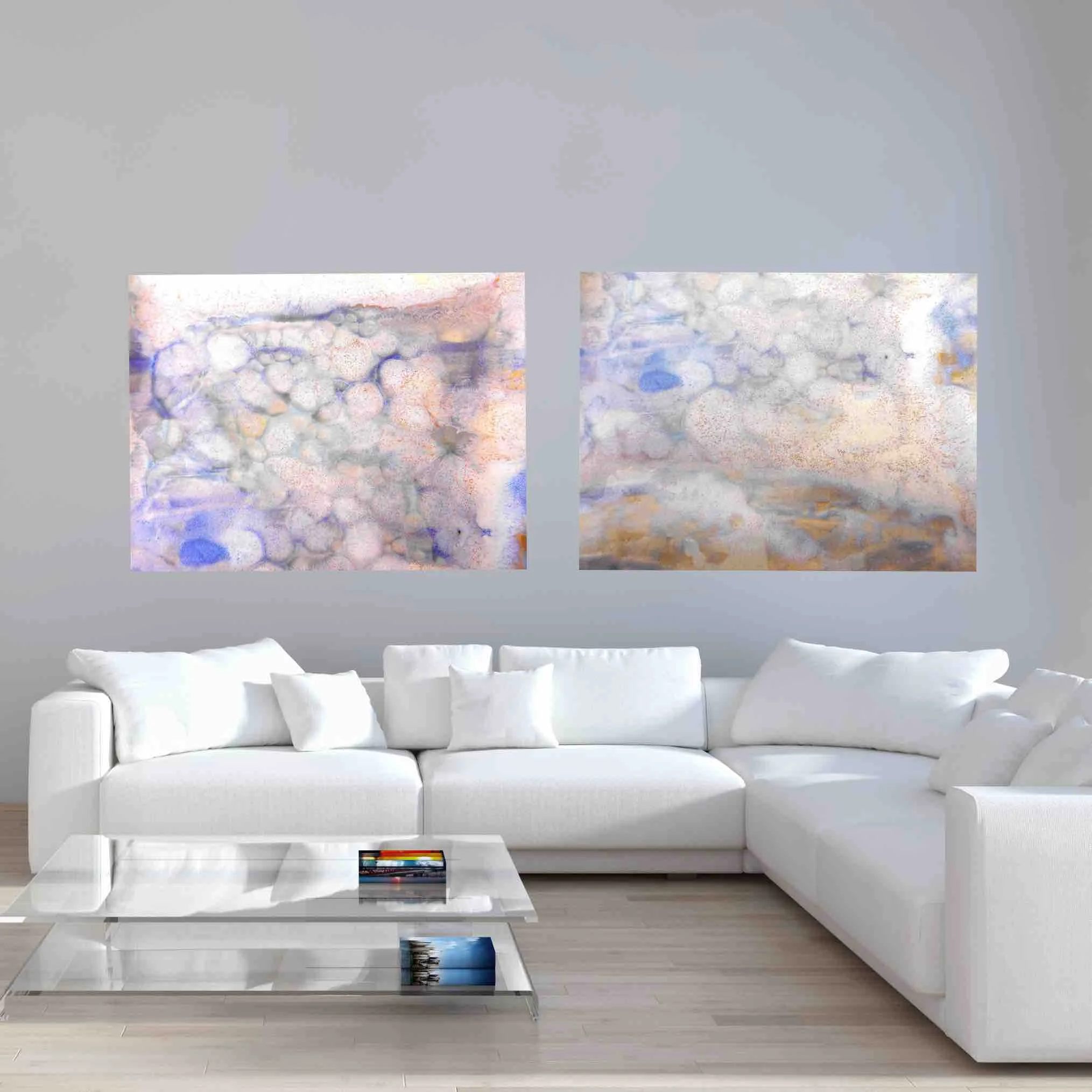 47 & 48 rectangle set of prints in living room Maggie Minor Designs.jpg