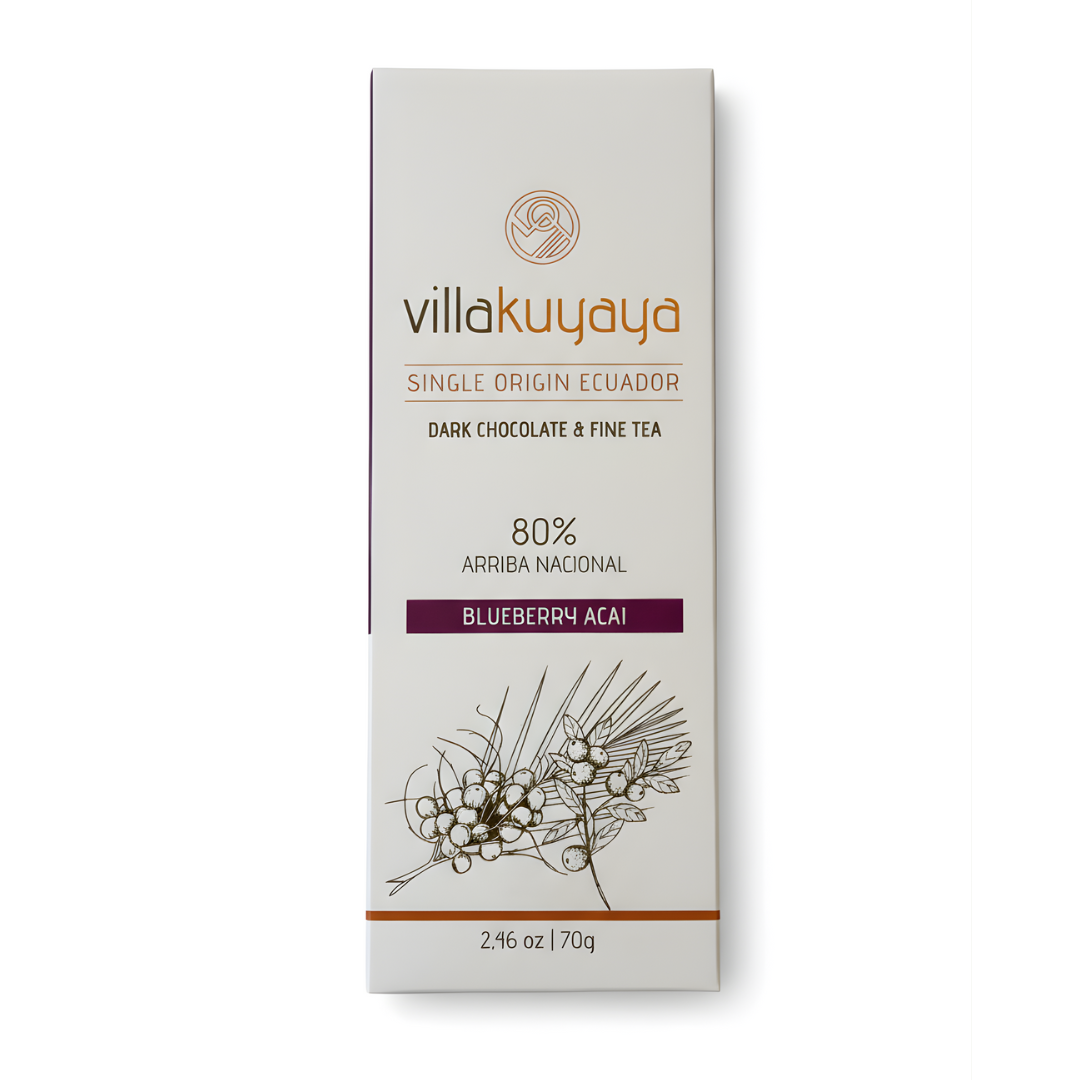 Premium Dark Chocolate BLUEBERRY ACAI 80%