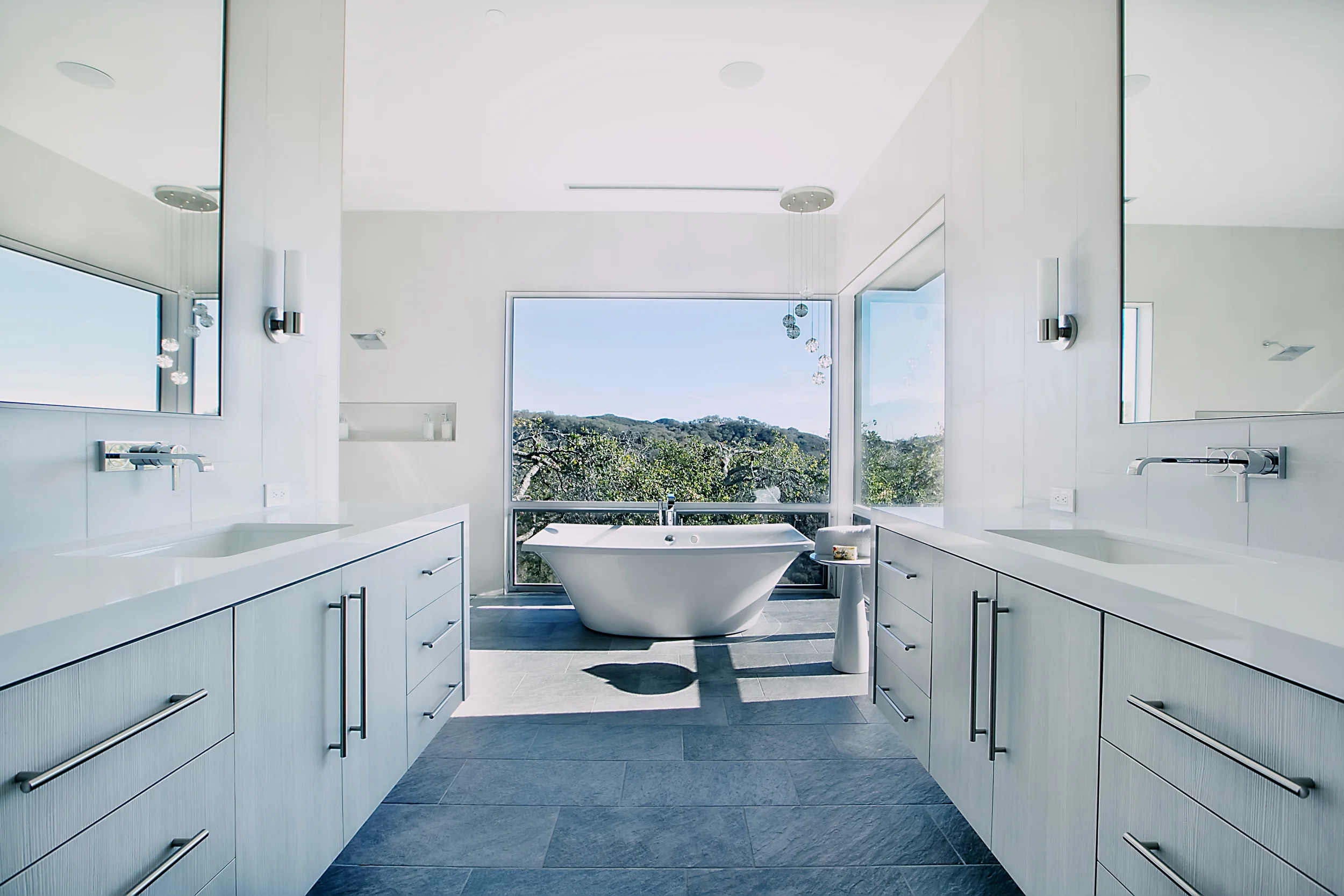 Bathroom with a view