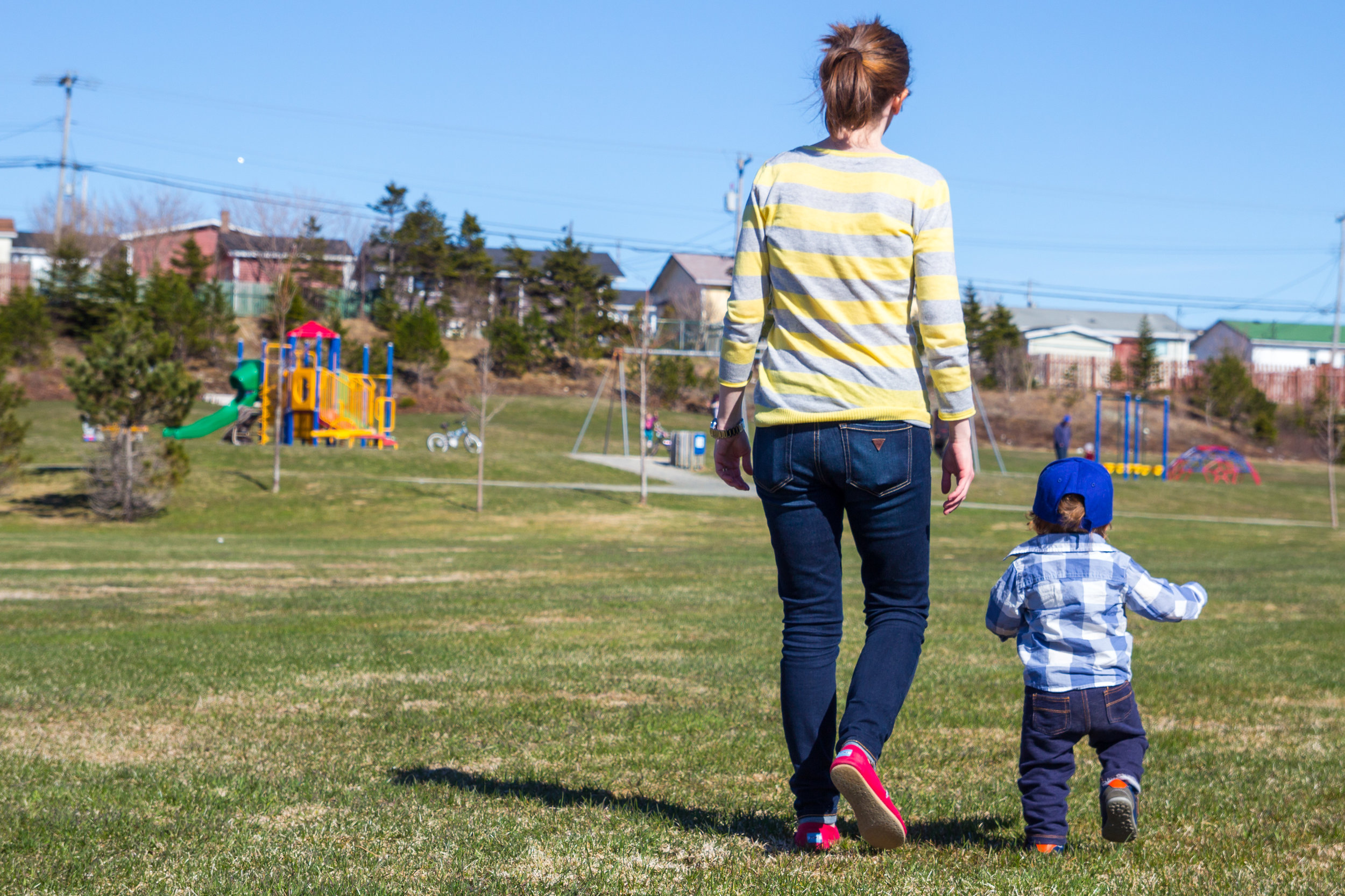 Probably my favourite image of the set. "Mommy, I'll show you where the fun is"
