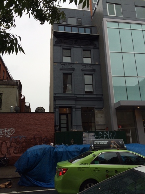Central Harlem brownstone currently being redeveloped