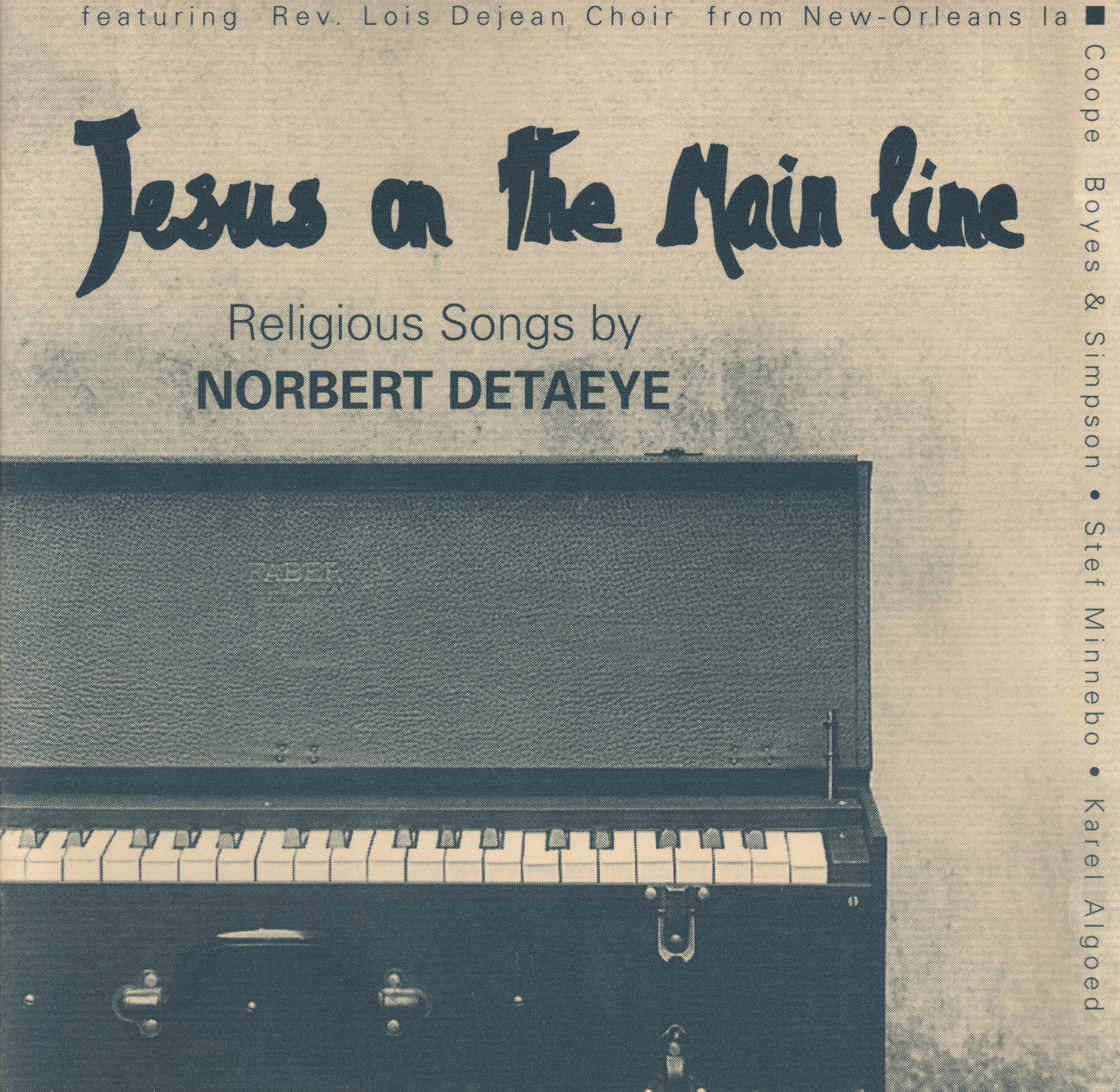 Norbert Detaeye's gospel cd. I'm the guitar player.
