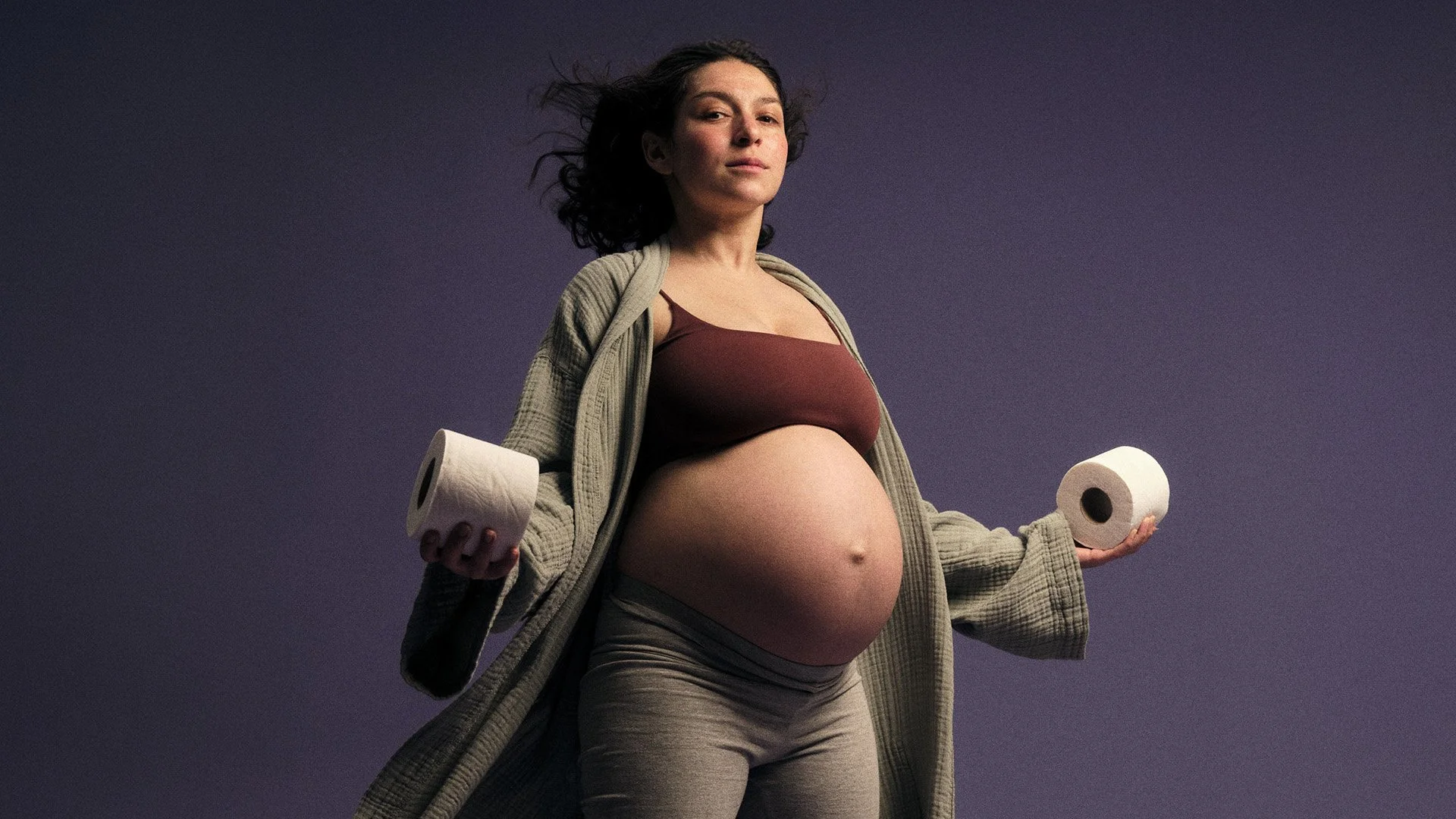  75% of women fear the labour poo. 100% don't give a 💩 after.  Introducing 'Push Like You're Pooing'.   The latest Get Comfortable campaign for Andrex.   We cast real pregnant women, actually facing the fear. We featured real top ranked searches, fr