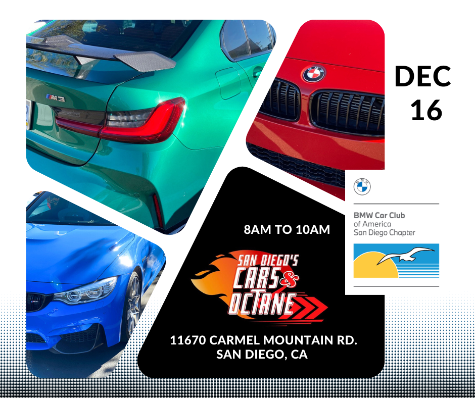Calendar — San Diego BMW Car Club of America