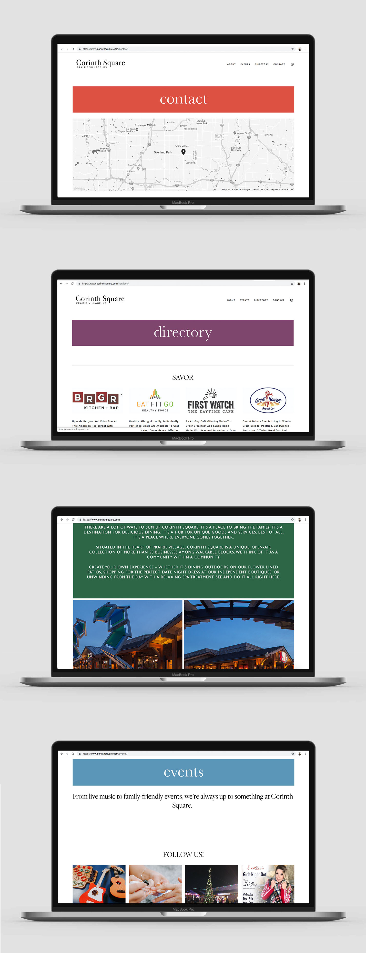 Corinth Square site re-design  www.corinthsquare.com 