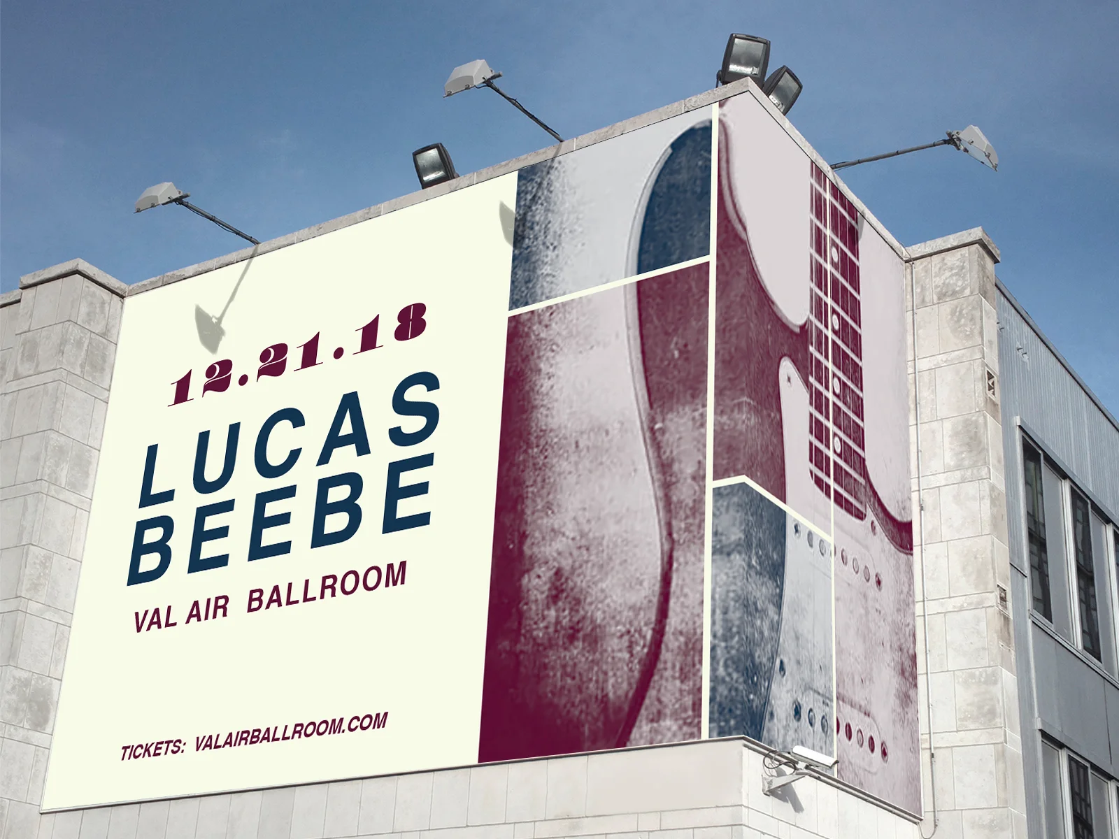  Concert advertisement mural 