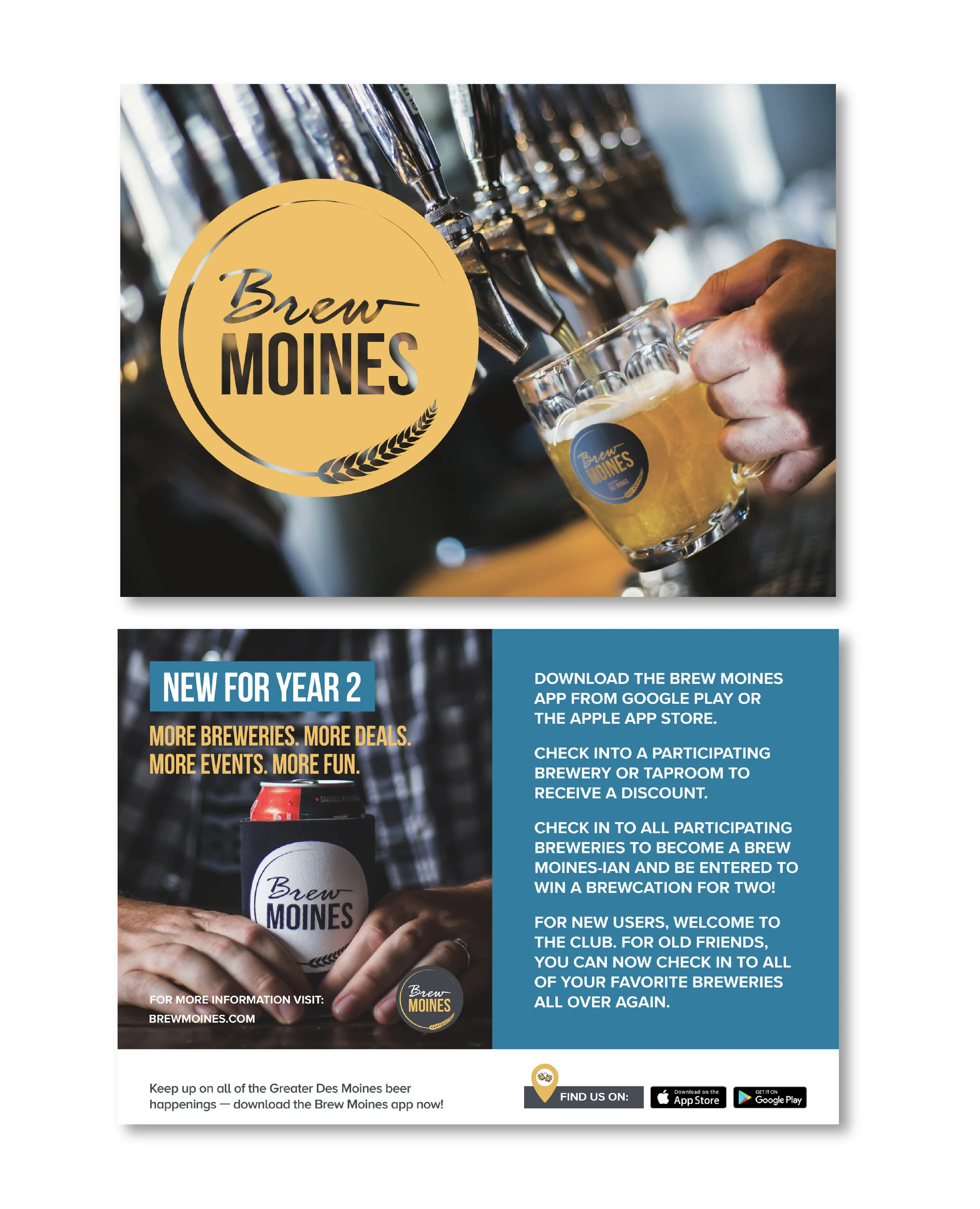  Below is the app that users download and use to navigate and document their beer journey, hoping to conquer them all. 