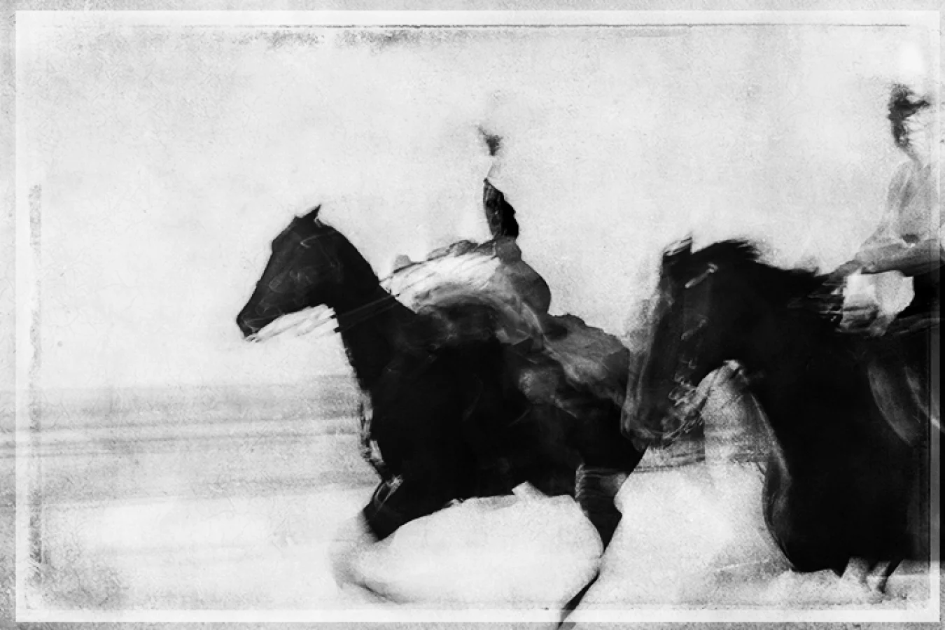 “HORSE ON THE BEACH #12“ BY JIM MCKINNISS