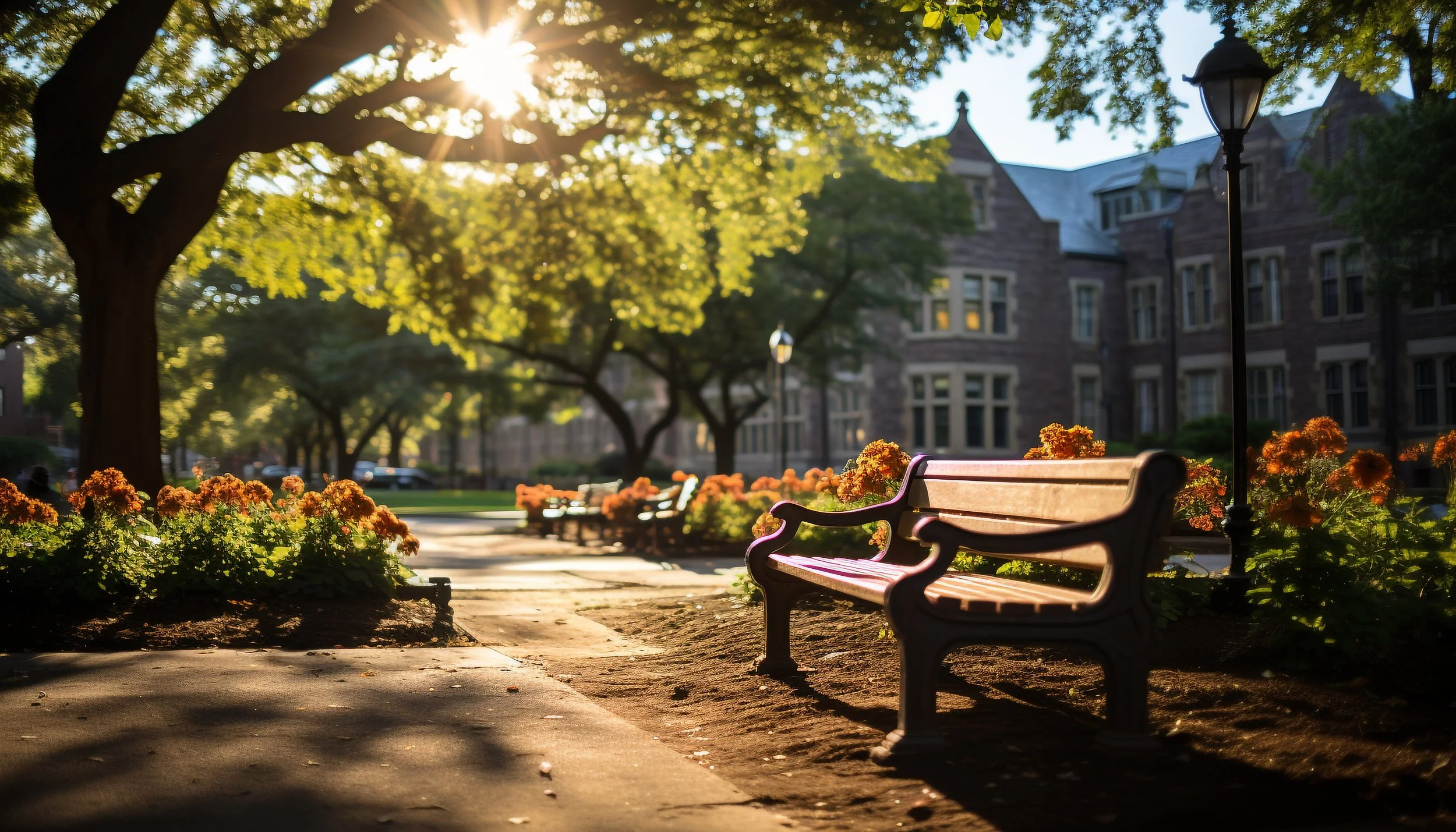 03 bench in sunlight with colleges in background 38988177.jpg