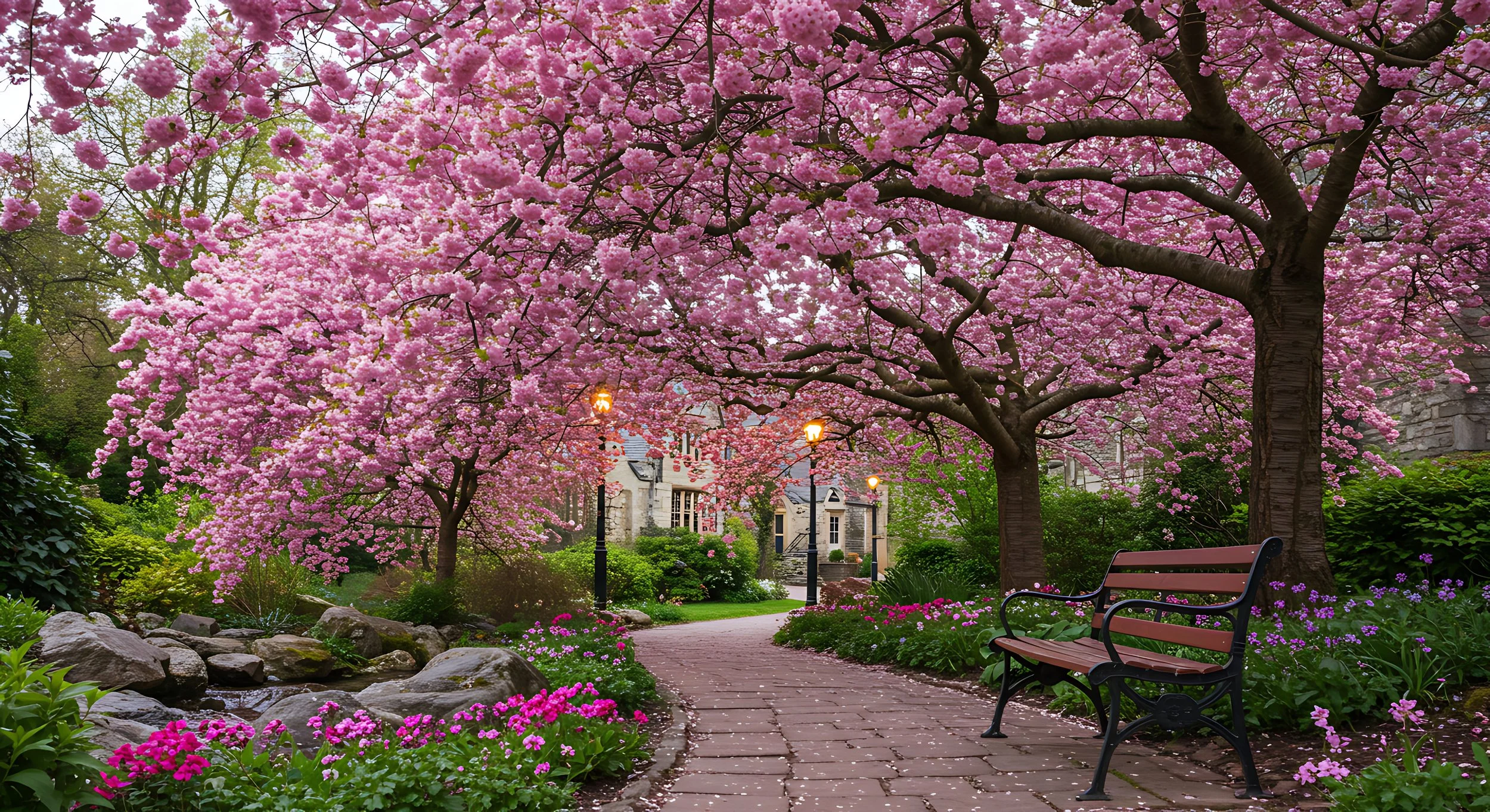 13 explosion of cherry blossoms on pathway to building 69625794.jpg