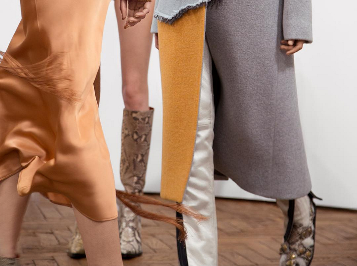 Silk + snake + the color palette of my dreams | Acne Studios, Women's Pre-Fall 2016
