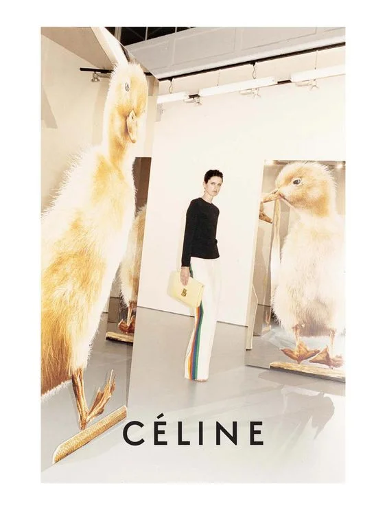 Be that girl in a room full of chicks | Stella Tennant for Céline shot by Juergen Teller (2011)