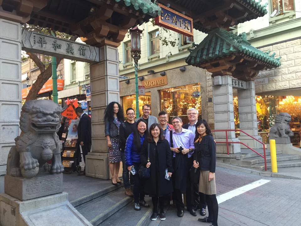  Mark Barnekow with Visitors from San Francisco State University 