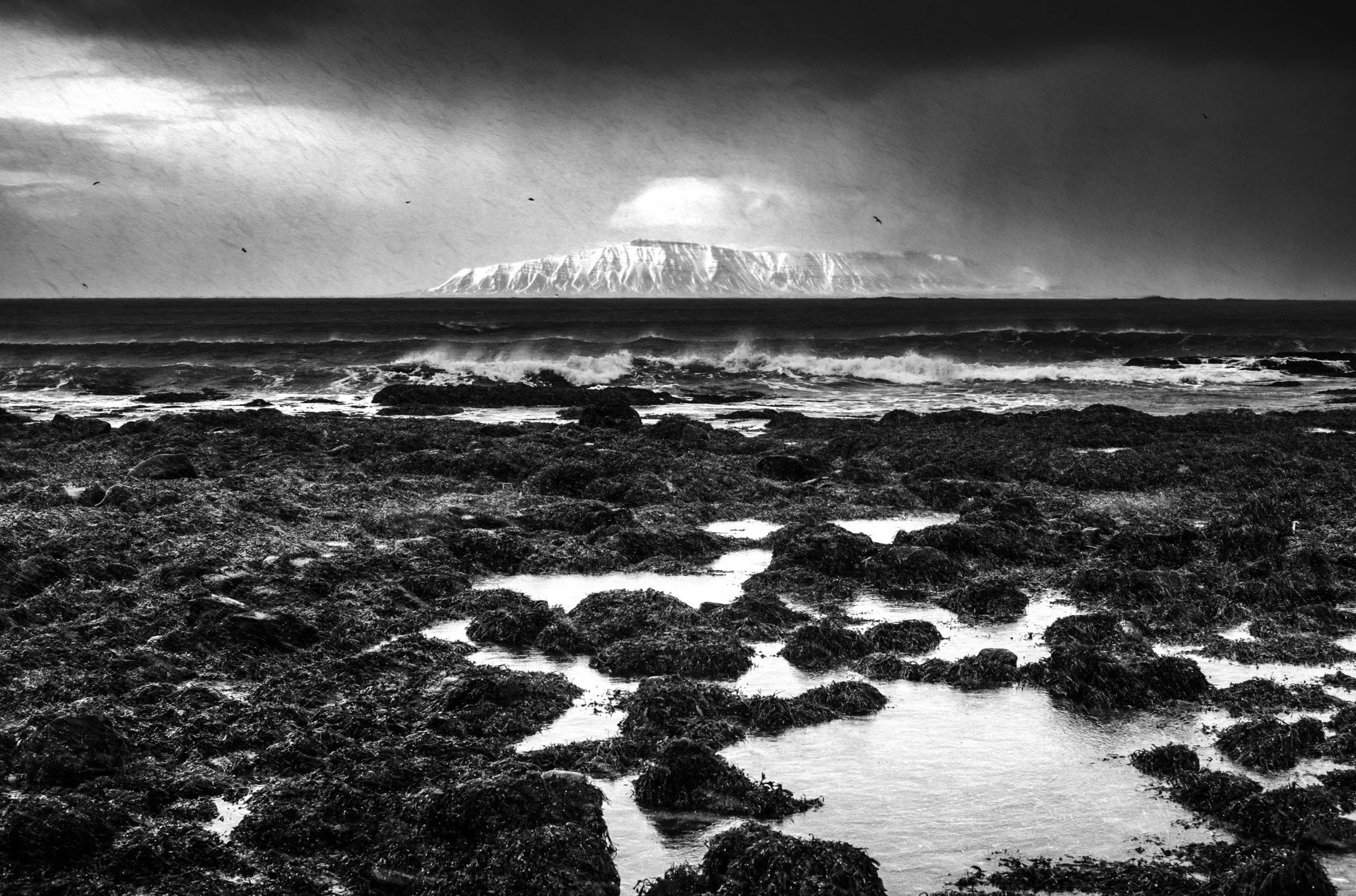 Grotta Snow and Wind and Mountains (BW) (Copy)