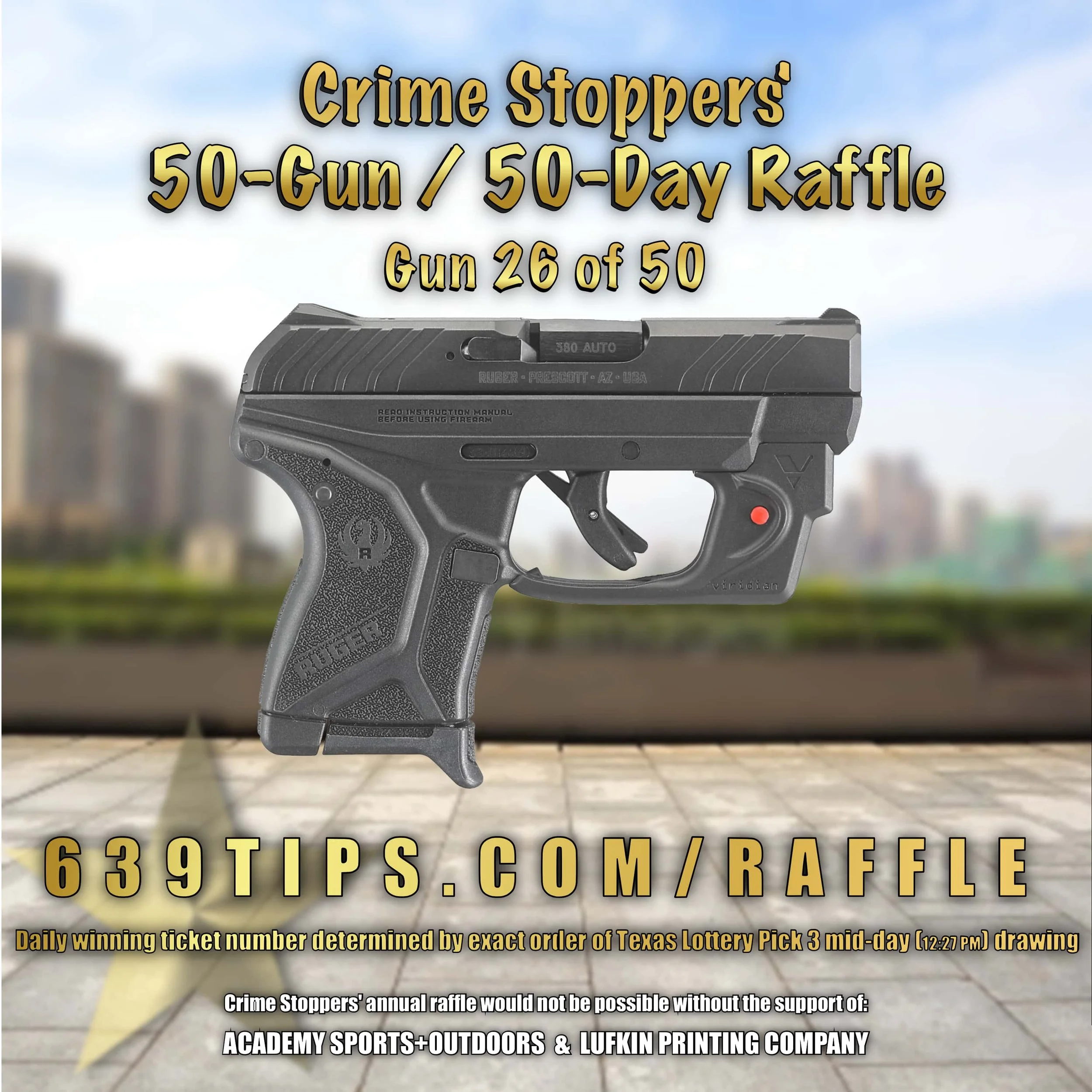 crime stoppers 50 guns in 50 days raffle crime stoppers