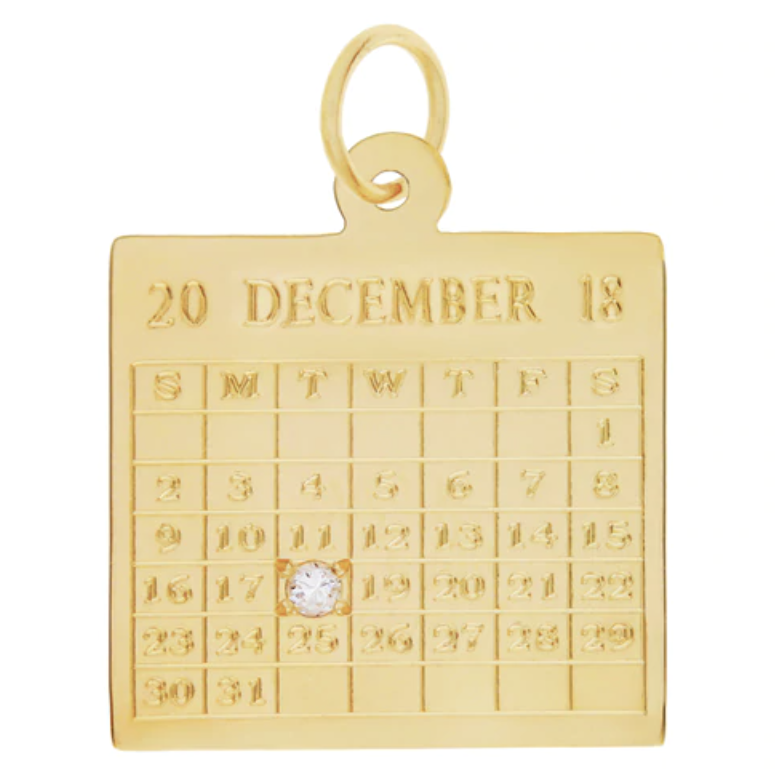 Gold Birthday Calendar Charm - Charm Co.png