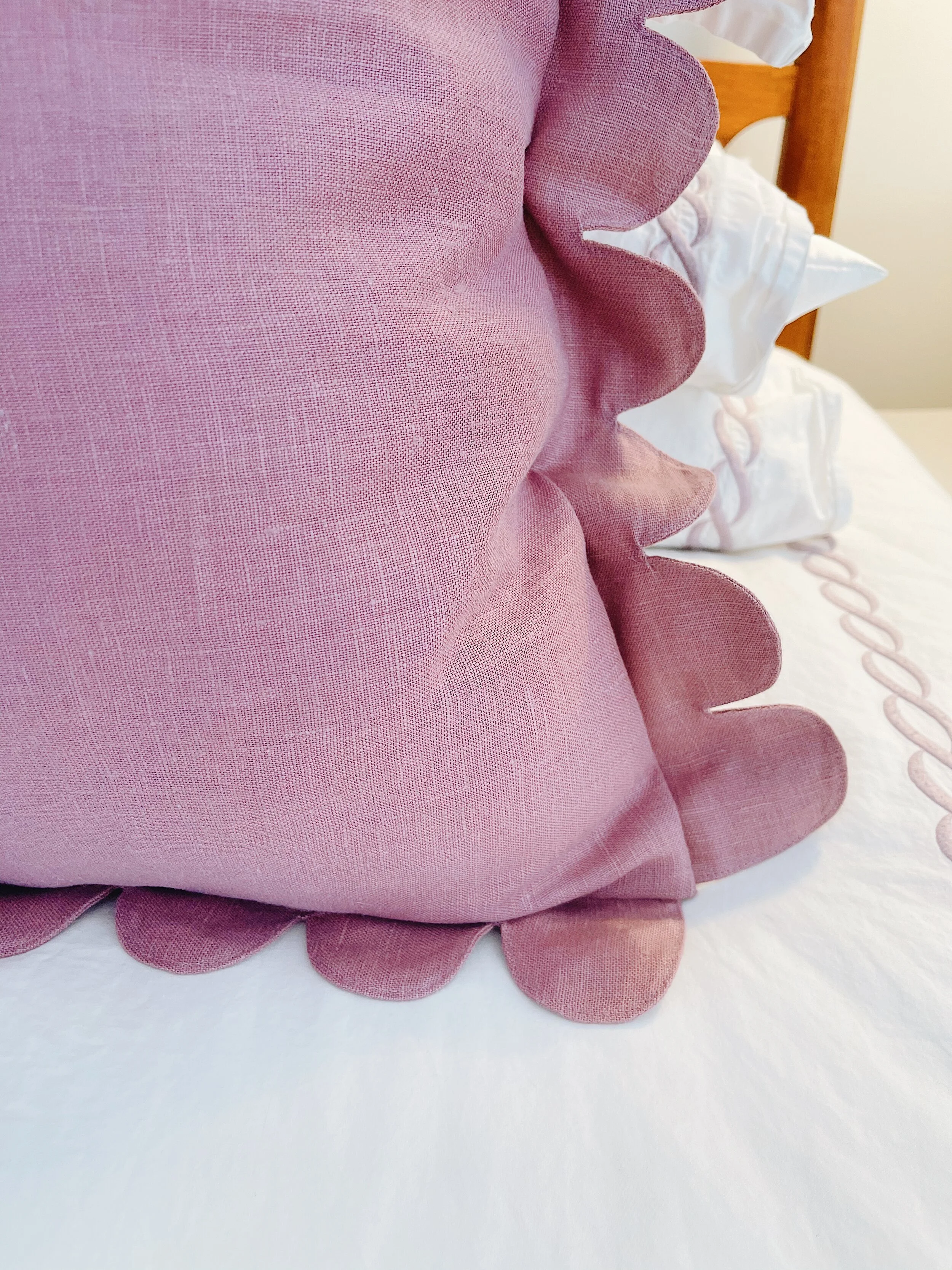 Scallop Edge Pillows