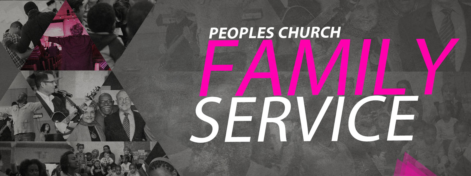 Peoples Church takes pride in all of it's generations. The Family Service is a time where all ages celebrate God together.