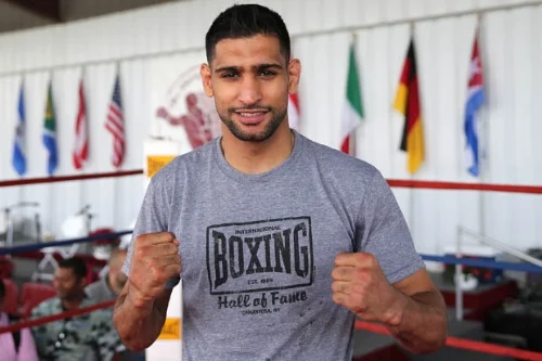Amir Khan gets set to take on Canelo Alvarez May 7 on HBO. Photo Credit: Getty Images