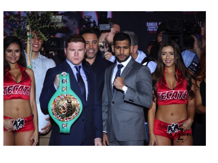 Canelo Alvarez and Amir Khan will headline the May 7 PPV event. Photo: Harvey Feliciano/Z-BoxingNews-FrontProofMedia.com