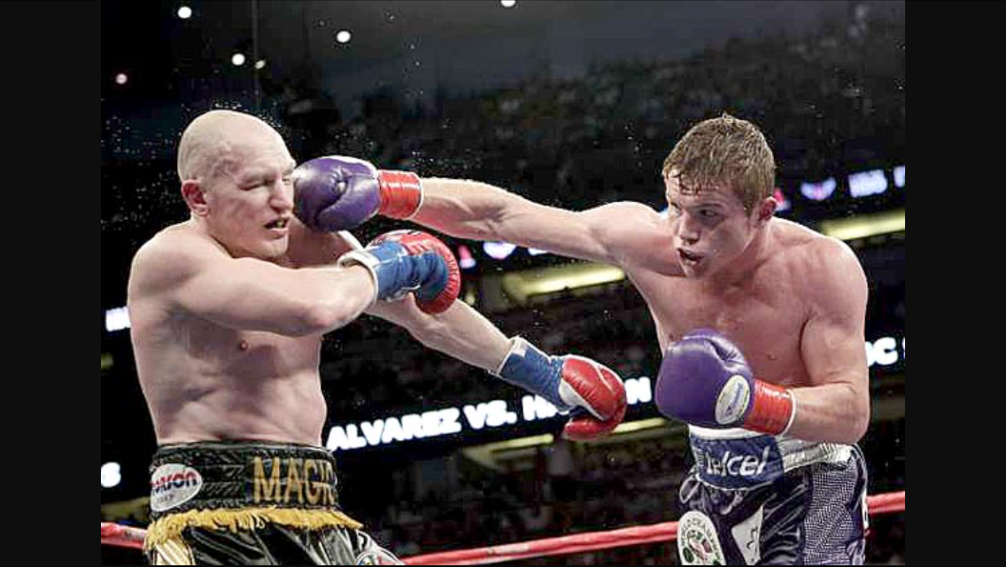 Canelo Alvarez vs. Matthew Hatton for WBC 154 pound title. Photo: Jae C. Hong/ Associated Press