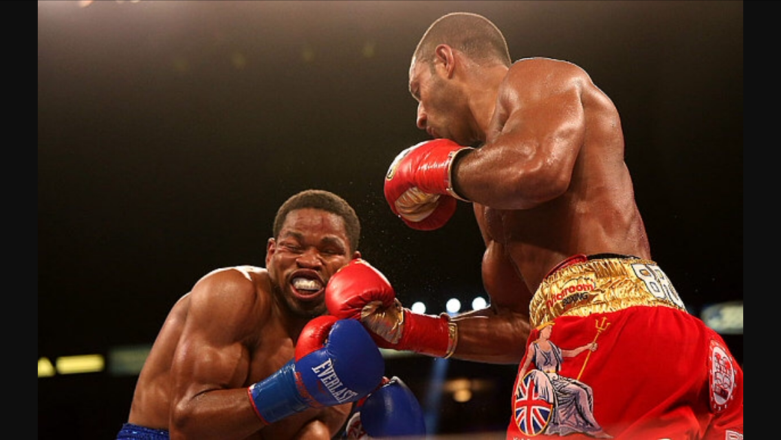 Kell Brook lands a right hand on Shawn Porter. Brook won the IBF welterweight title against Porter. A bout with Thurman would be huge for the division. Photo: Getty Images