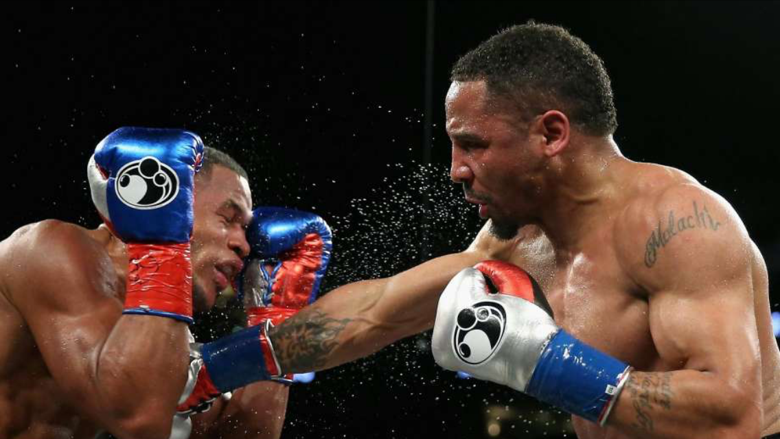 Andre Ward landing a right hand on Sullivan Barrera. Brand is certainly a step back from Barrera. Photo: Ezra Shaw/Getty Images