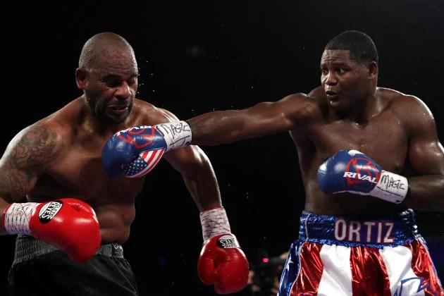 Luis Ortiz in his last fight against Tony Thompson. Photo: Patrick Smith/Getty Images