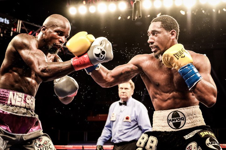 Demetrius Andrade in his dominant performance against Willie Nelson. Photo: Amanda Westcott/SHOWTIME