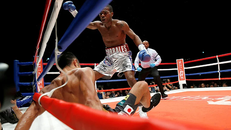 Jezreel Corrales scores an upset victory over Takashi Uchiyama. Photo: Action Images/Reuters/Issei Kato