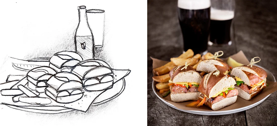 A new art direction for World of Beer's food and beverage photography was a top priority. Photos © Meagan Klementowski.