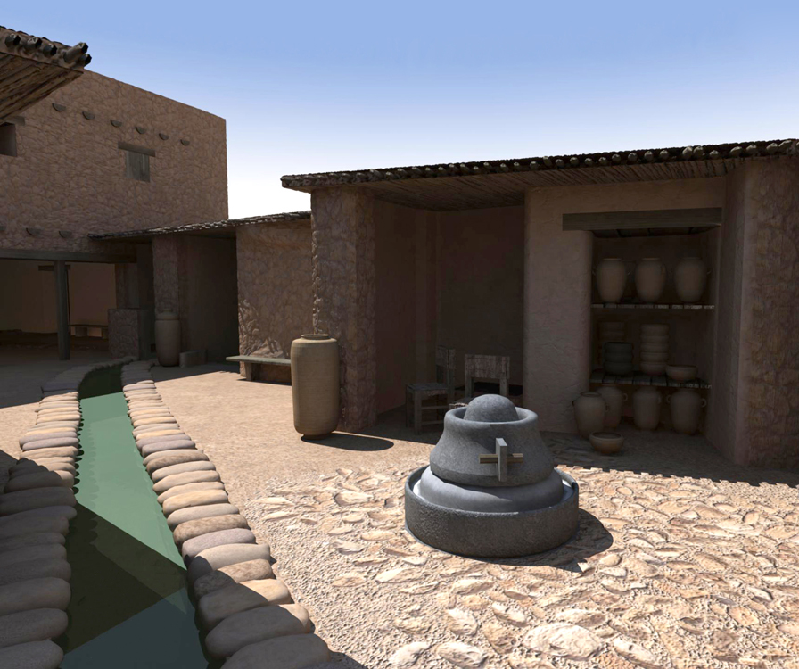   Virtual Qumran Render #2  (Textures only) Autodesk Maya 