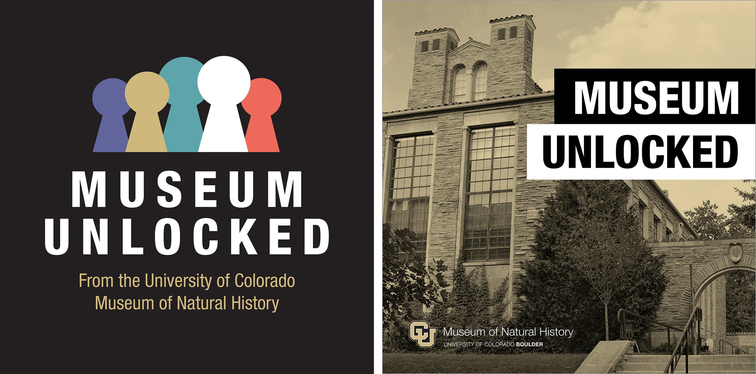   Podcast Cover Concepts  University of Colorado Natural History Museum Adobe Photoshop 