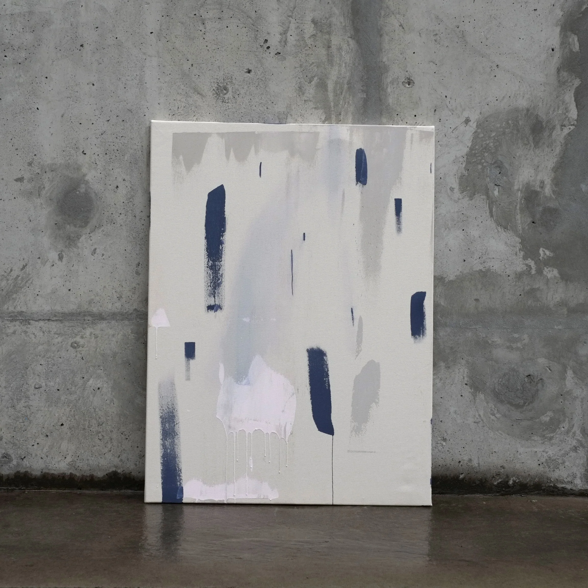 return upward, 2016 Handmade paint on raw canvas 30 x 40 inches (76.2 x 101.6 cm)