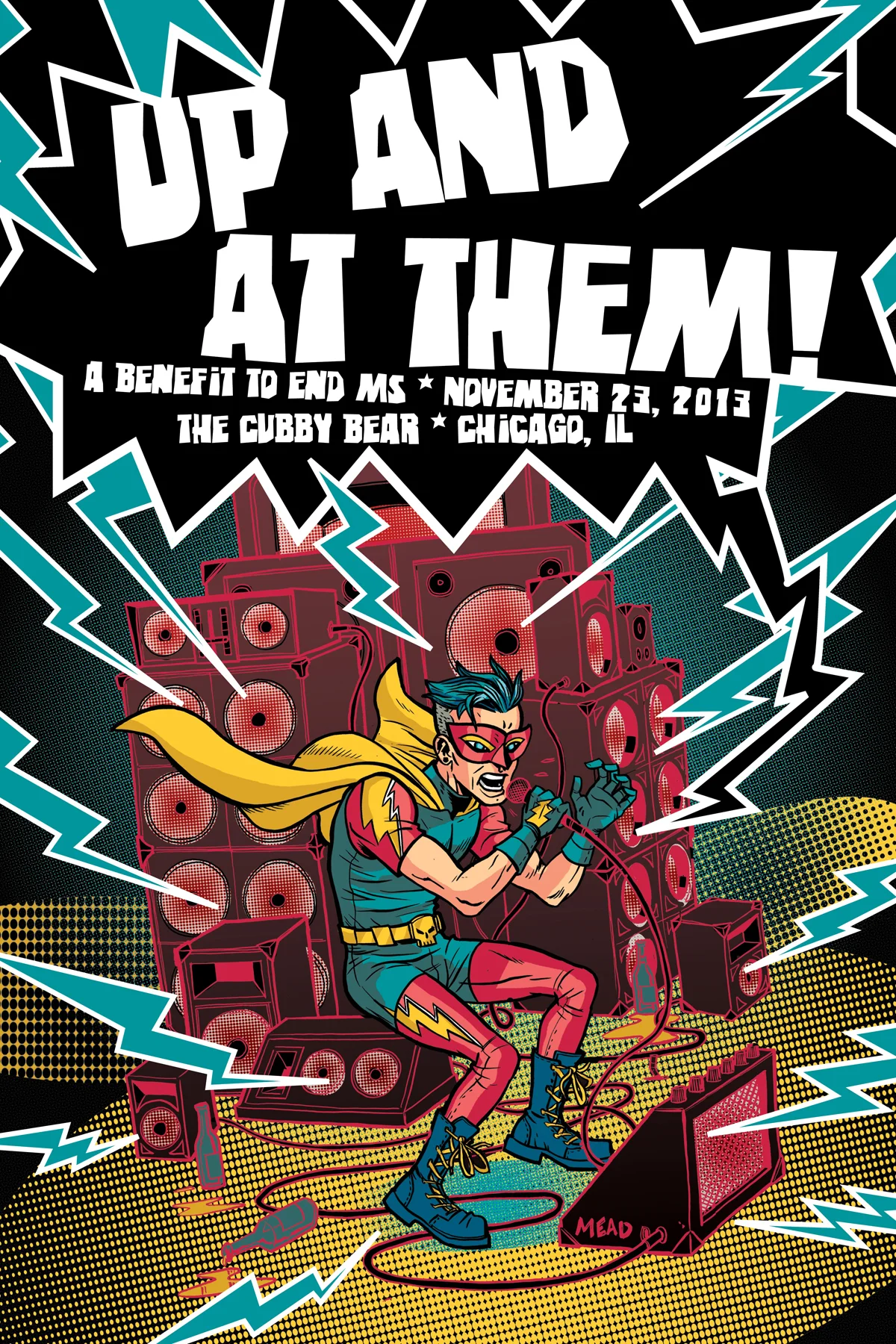 Up and At Them! Poster Deisgn and Illustration