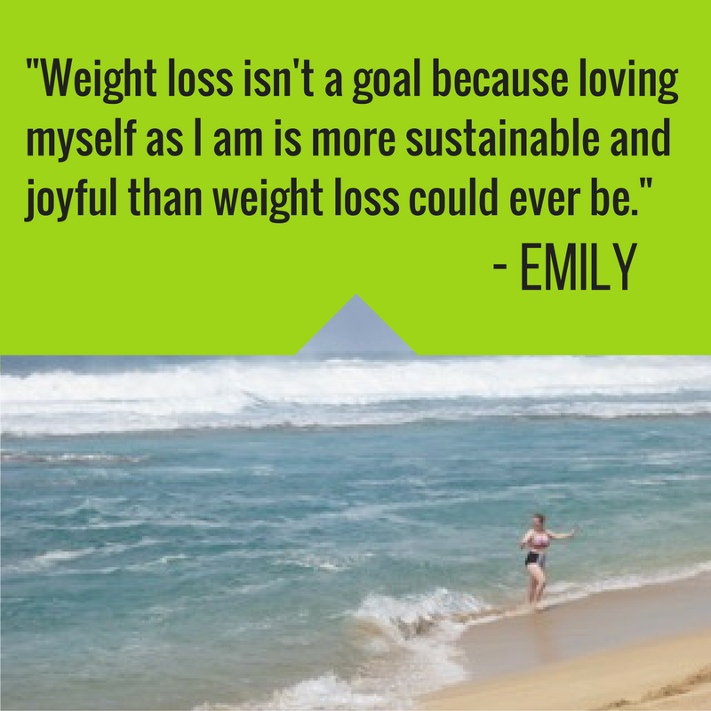  Weight loss isn't a goal because loving myself as I am is more sustainable and joyful than weight loss could ever be.Regular exercise and body movement IS a habit I'm trying to reform in 2017 because it's best preventative medicine for my MS, depression, and anxiety. 