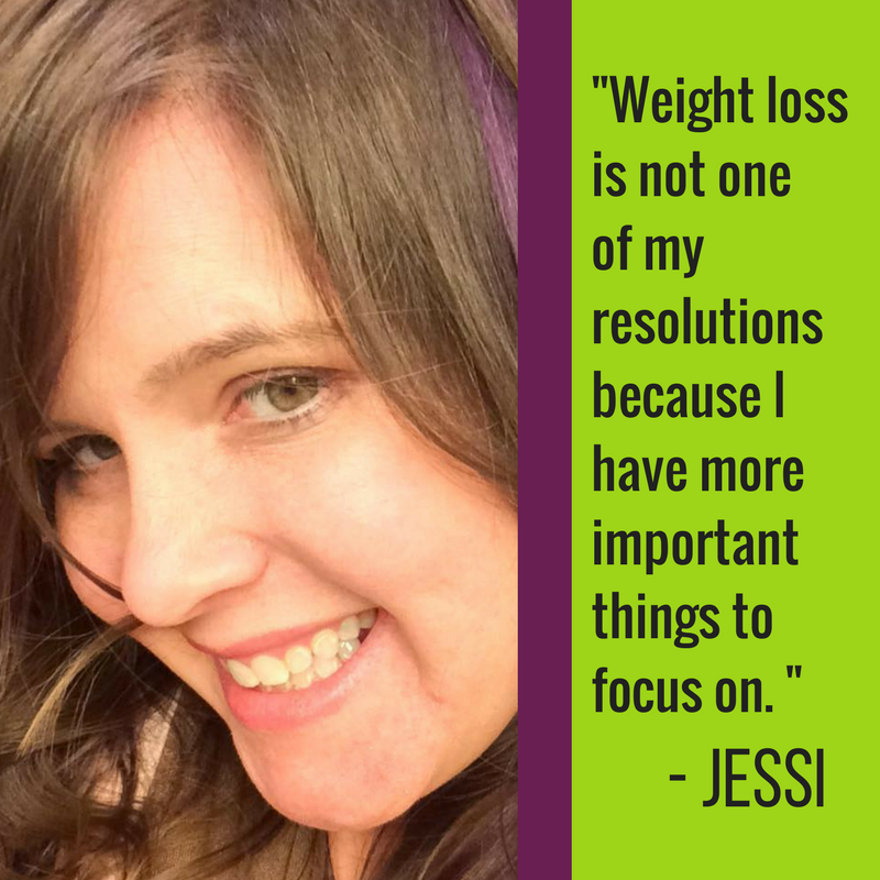 Weight loss is not one of my resolutions because I have more important things to focus on. I'd rather spend my time working to be strong, silly, and joyful. I can't be those things if I'm focused on the numbers on a scale or on a tag in my clothes. @gluestickgeek